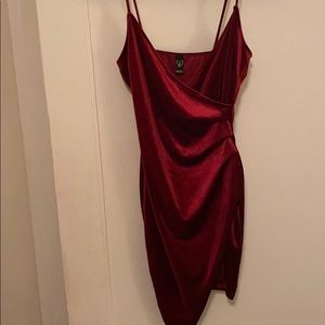 Red Velvet Mini Dress